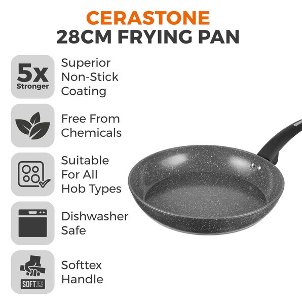 Tower Cerastone Non-Stick Forged Aluminium Frying Pan, 28cm