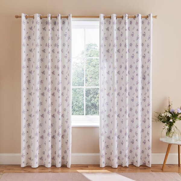 Hailey Ditsy Blackout Eyelet Curtains