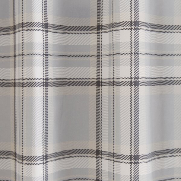 Piper Checked Blackout Eyelet Curtains