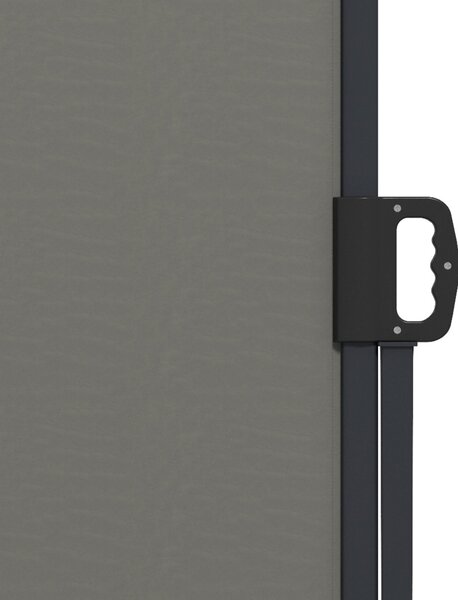 Outsunny Retractable Side Awning, Outdoor Privacy Screen for Garden, Hot Tub, Balcony, Terrace, Pool, 400 x 180cm, Dark Grey