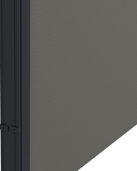 Outsunny Retractable Side Awning, Outdoor Privacy Screen for Garden, Hot Tub, Balcony, Terrace, Pool, 400 x 180cm, Dark Grey