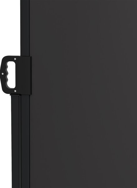 Outsunny Retractable Side Awning, Outdoor Privacy Screen for Garden, Hot Tub, Balcony, Terrace, Pool, 400 x 160cm, Black