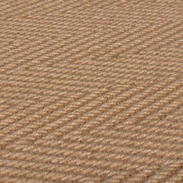 Herringbone Jute Border Stair Runner