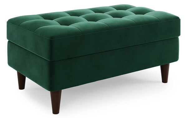 Zoe Velvet Storage Footstool