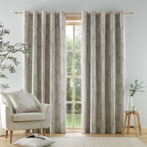 Catherine Lansfield Alder Trees Eyelet Curtains