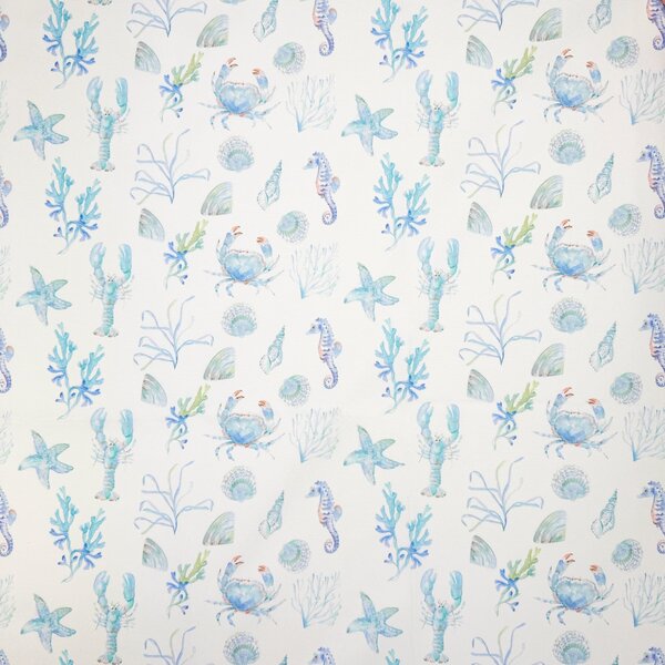 Sealife Water UV Resistant Outdoor Fabric Aqua