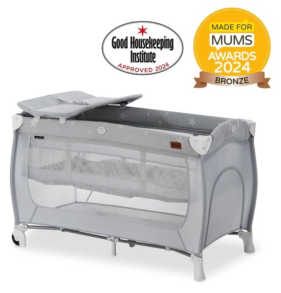 Hauck Sleep n Play Center Bassinet Travel Cot / Playpen - Stars