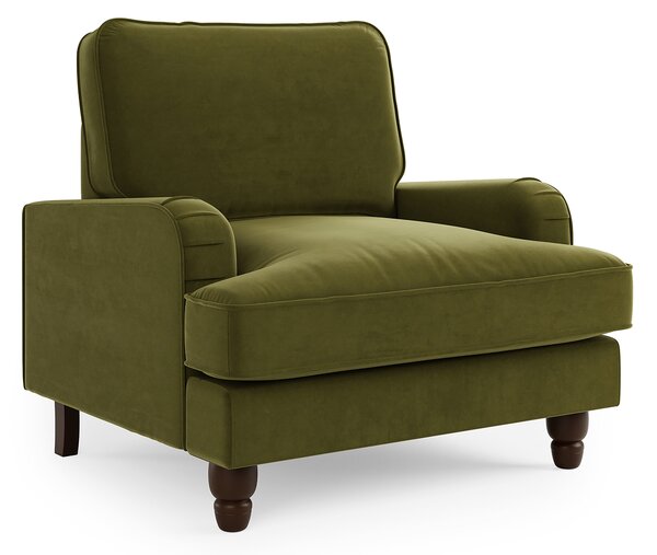 Beatrice Matte Velvet Armchair