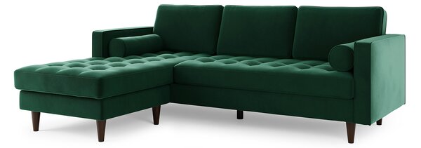 Zoe Velvet Corner Chaise