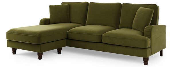 Beatrice Matte Velvet Corner Sofa