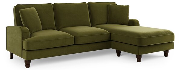 Beatrice Matte Velvet Corner Sofa