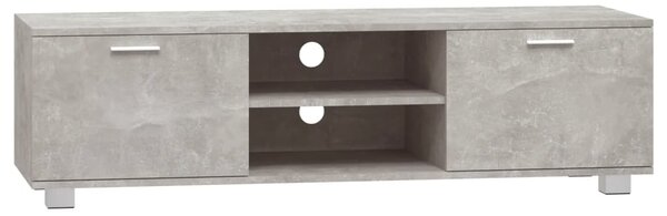 TV Cabinet Concrete Grey 140x40.5x35 cm Engineered Wood