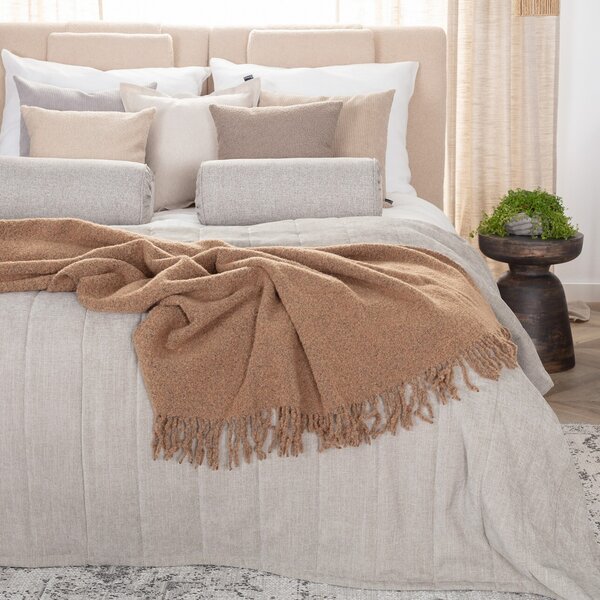 Boucle blanket 140x200cm camel