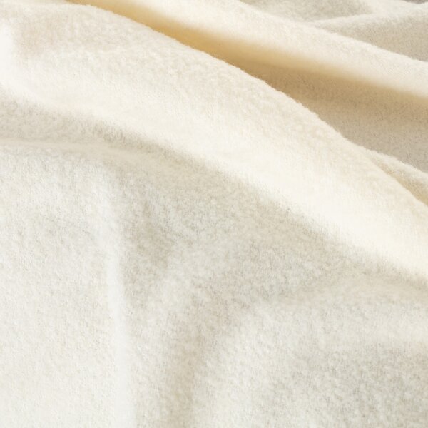 Boucle blanket 140x200cm white cream