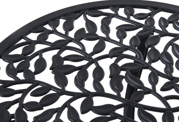 Outsunny Cast Aluminium Bistro Set: Antique Style 3-Piece Garden Furniture with Table & Chairs, Outdoor Seating Aosom UK
