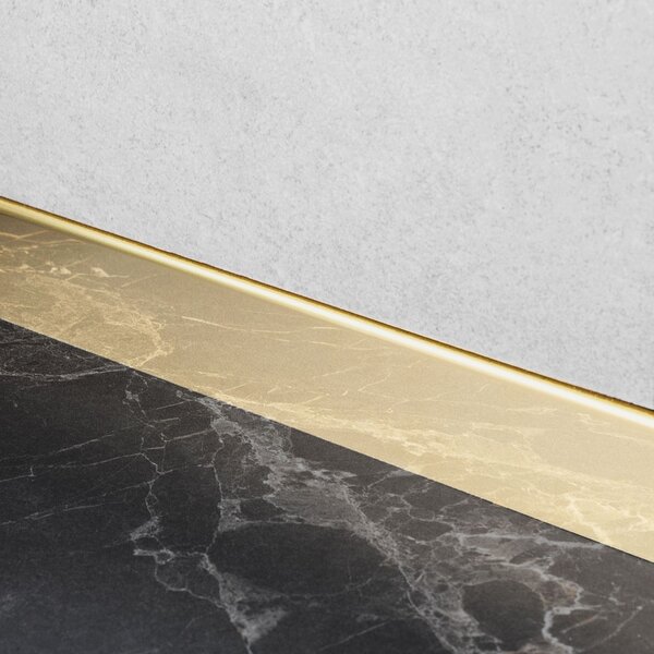 Front shower tray strip 120cm Gold