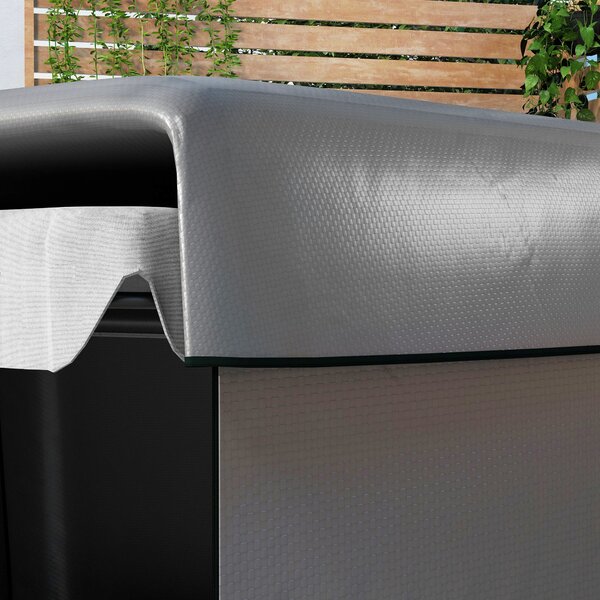 Outsunny Waterproof Swing Bench Cover: Anti-UV Outdoor Furniture Protector, Dark Grey, 215L x 155W x 150Hcm