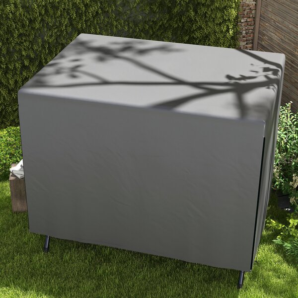 Outsunny Waterproof Swing Bench Cover: Anti-UV Outdoor Furniture Protector, Dark Grey, 215L x 155W x 150Hcm
