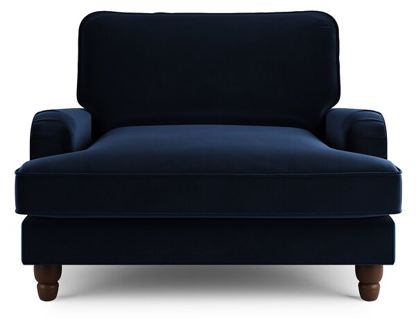 Beatrice Matte Velvet Snuggle Chair