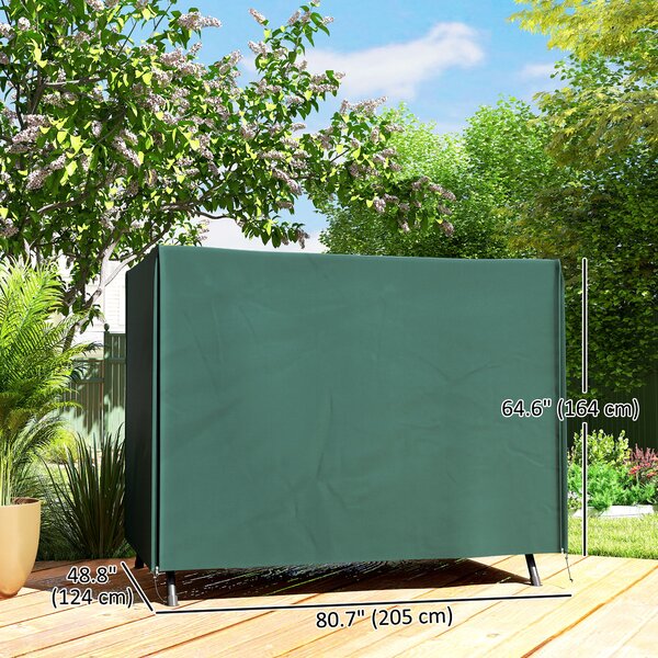 Outsunny Swing Chair Cover: 600D Oxford Polyester, Waterproof, Durable, Green Aosom UK