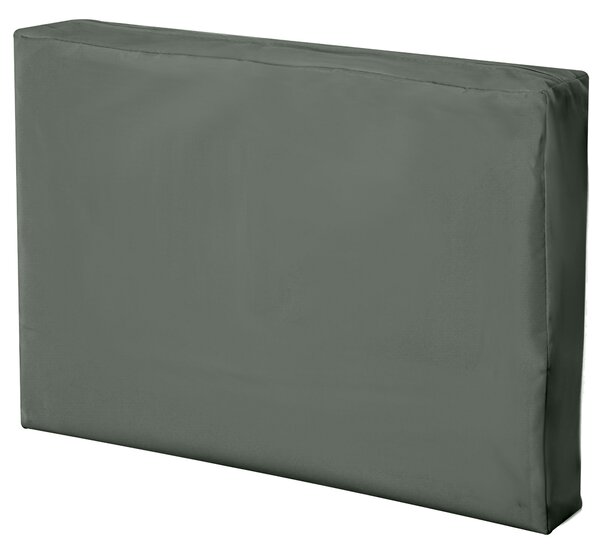 Outsunny Rattan Garden Wicker Patio Furniture Cushion Cover Sofa Cover Replacement - COVER ONLY, Grey Aosom UK