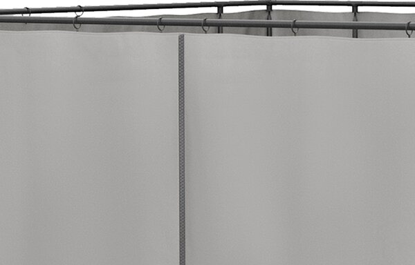 Outsunny 3 x 3(m) Universal Gazebo Sidewall Set with 4 Panels, Hooks/C-Rings Included for Pergolas & Cabanas, Light Grey Aosom UK