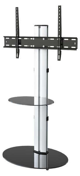 Eno Pedestal TV Stand with Shelf for TVs up to 55"