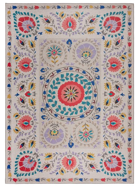 Hani Floral Washable Rug