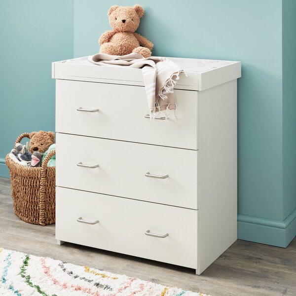 Babymore Caro 3 Drawer Chest & Changing Unit