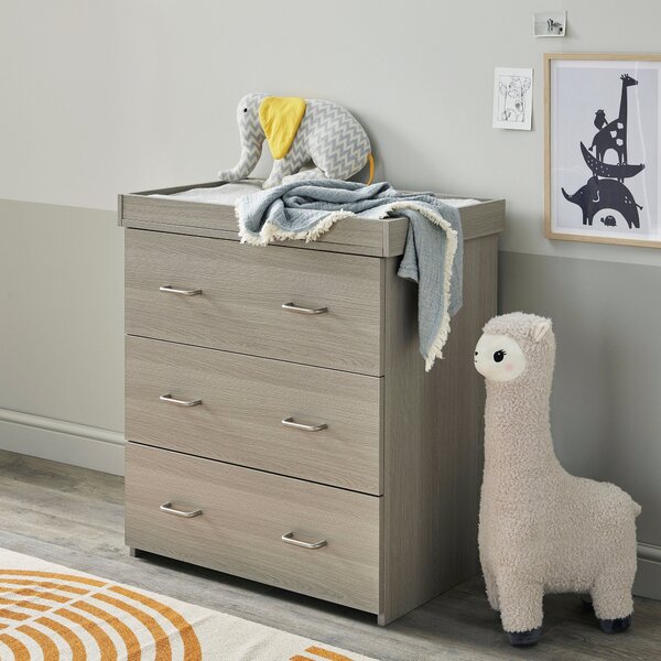 Babymore Caro 3 Drawer Chest & Changing Unit