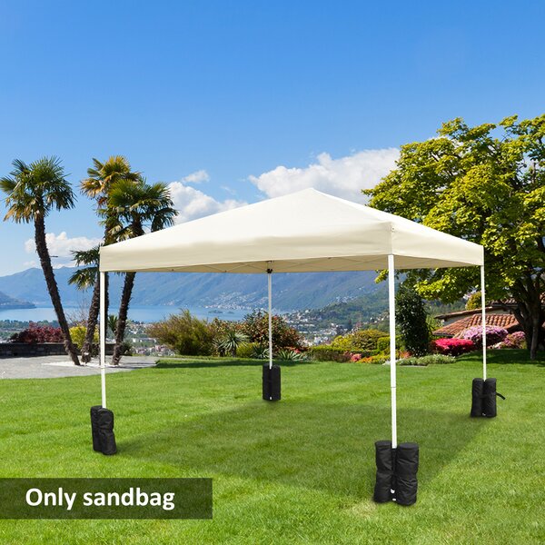 Outsunny Gazebo Sand Bag Weights, 4pcs Leg Weights for Marquee, Tent Canopy Base, Heavy Duty