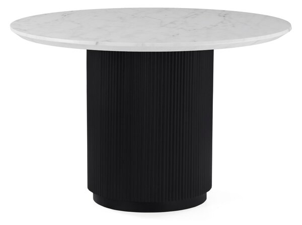 Kiera 4 Seater Round Dining Table, Real Marble