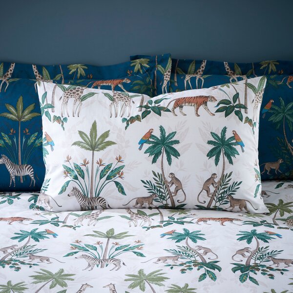 Safari Teal Duvet Cover & Pillowcase Set