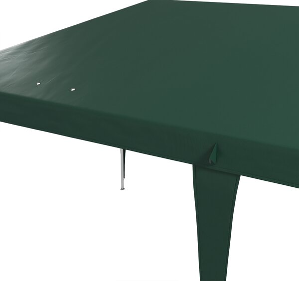 Outsunny Pop Up Gazebo, Double Roof Foldable Canopy Tent, Height Adjustable Wedding Awning Canopy w/ Carrying Bag, 6 m x 3 m x 2.65 m, Green