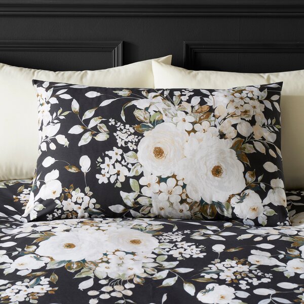 Carmel Black Duvet Cover & Pillowcase Set