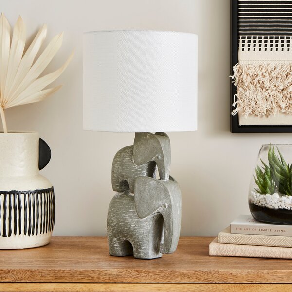 Stacked Elephant Table Lamp