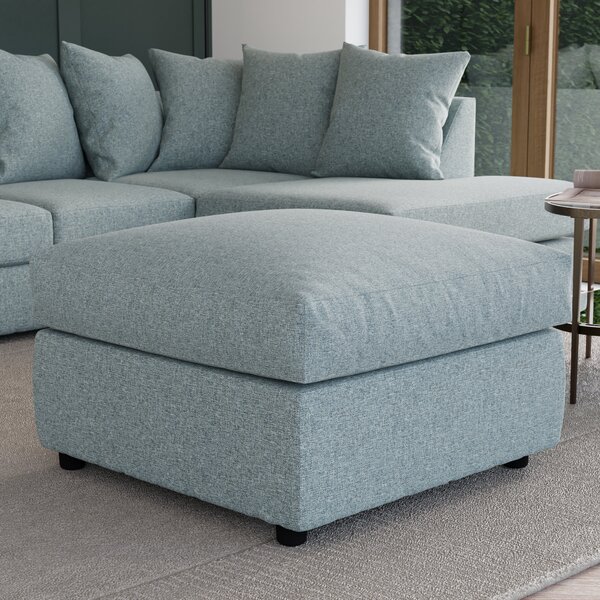 Blake Soft Texture Fabric Footstool