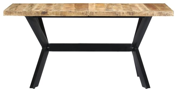 Dining Table 140x70x75 cm Solid Rough Mango Wood