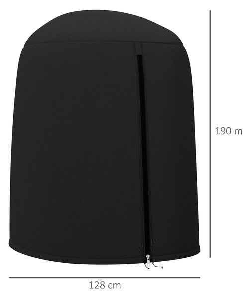 Outsunny Hanging Egg Chair Cover, Single Swing Chair Cover, Waterproof Anti-dust Furniture Protector with Zipper, 420D Oxford Fabric