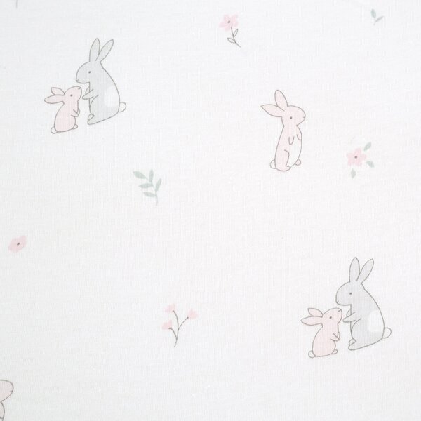 Pack of 2 Jersey Pink Bunny Fitted Sheets