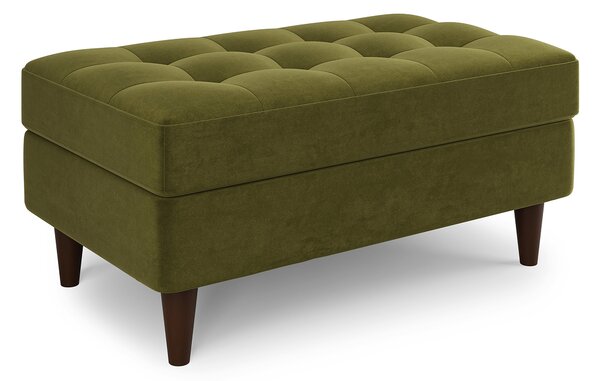 Zoe Velvet Storage Footstool