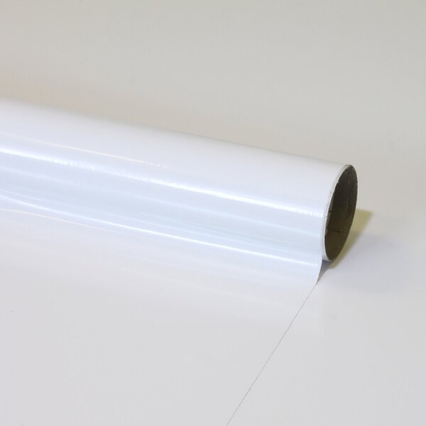 Fablon White Gloss Sticky Back Plastic