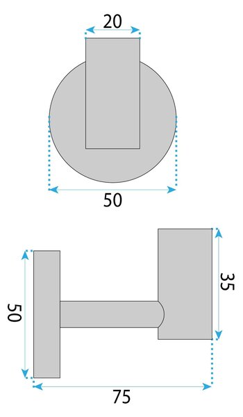 Bathroom hanger 5705 Galo Titan