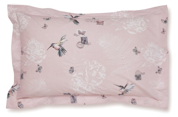 Heavenly Hummingbird Blush Oxford Pillowcase