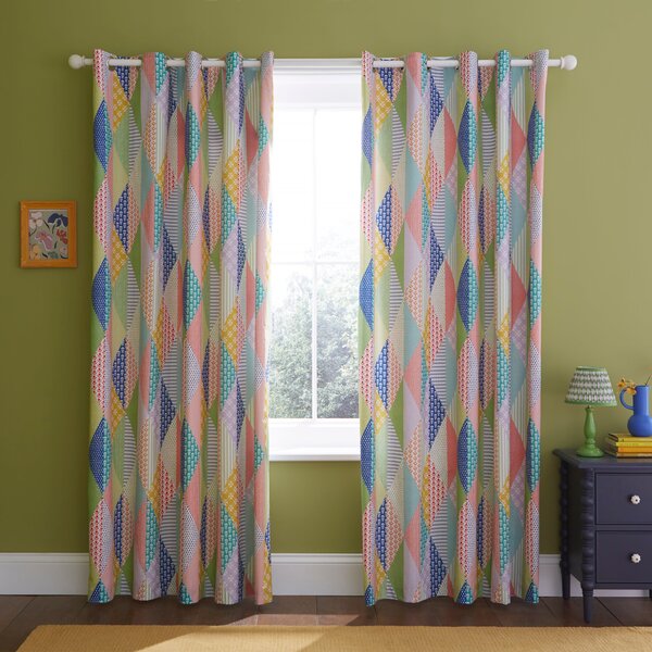 Joy Patchwork Blackout Eyelet Curtains