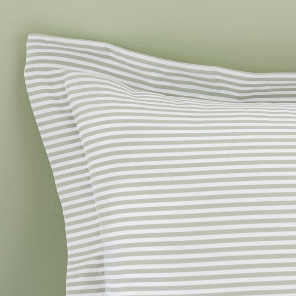 Khai Stripe Sage Oxford Pillowcase