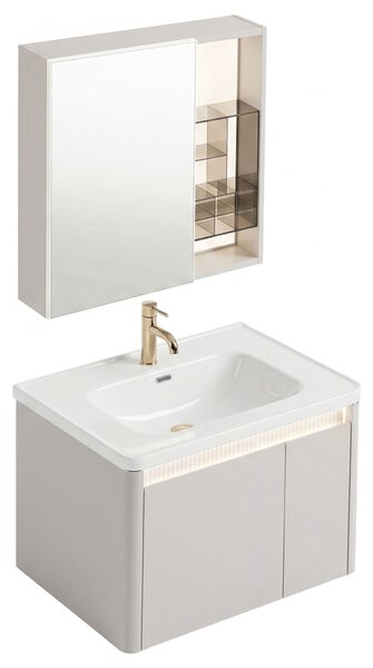 Bathroom furniture set with washbasin Sora DE07-60 Beige 60CM