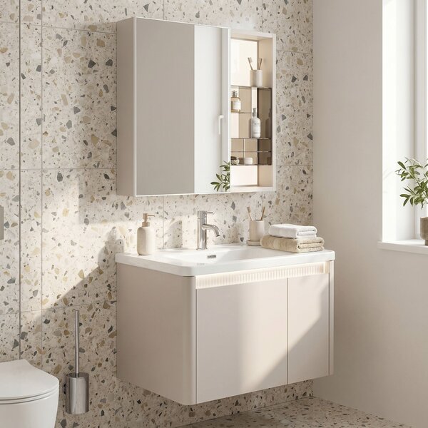 Bathroom furniture set with washbasin Sora DE07-60 Beige 60CM
