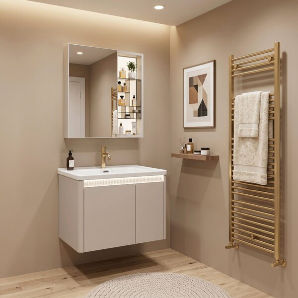 Bathroom furniture set with washbasin Sora DE07-60 Beige 60CM