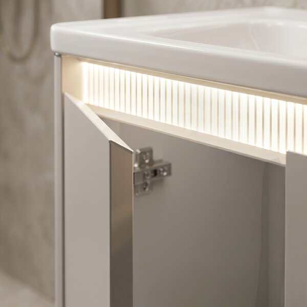 Bathroom furniture set with washbasin Sora DE07-60 Beige 60CM